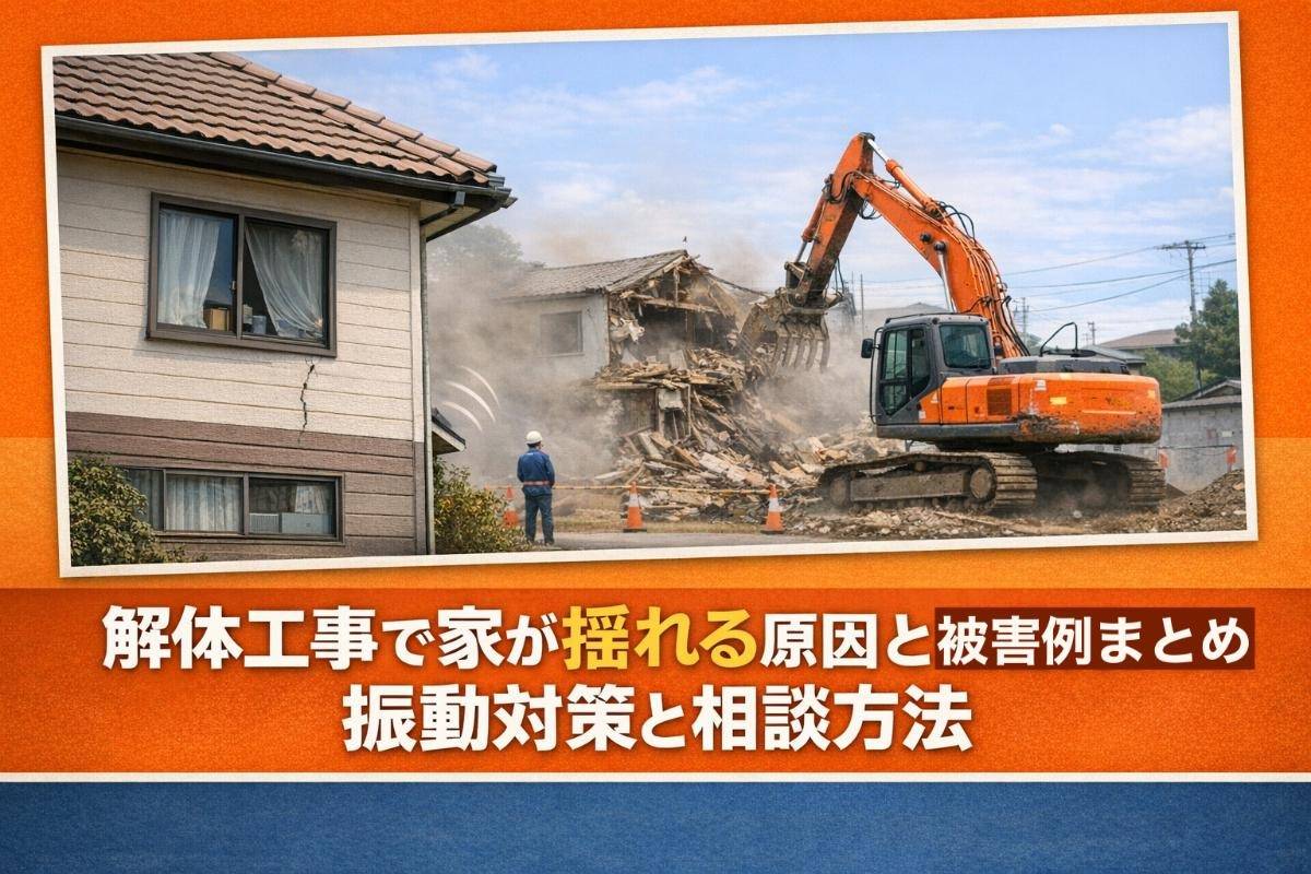 解体工事で家が揺れる原因と被害例まとめ｜振動対策と相談方法 コラム 神奈川県厚木市で解体工事ならワイクラウド株式会社 